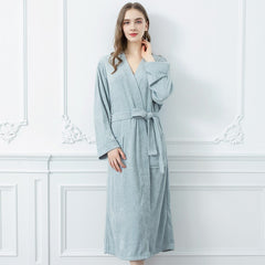 Four Seasons Towel Bathrobe Japanese And Korean Men's Bathrobe Beauty Salon Hotel Same Style Couple Cross-border