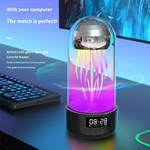 Intelligente kabellose Quallen-Bluetooth-Audio-Oktopus-Figur mit farbenfrohem Atemlicht, tragbar, smarte Dekoration, Geschenkidee