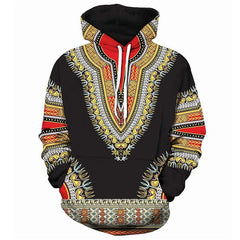Herren-Hoodies und Sweatshirts mit afrikanischem Folklore-Motiv und 3D-Druck