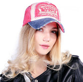 Baumwoll-Baseballkappe im Hip-Hop-Stil für Damen und Herren, mehrfarbig