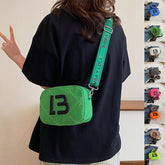 Kleine, quadratische Taschen in Unifarben, modische Damen-Achseltasche, Schultertasche mit rautenförmigem Muster