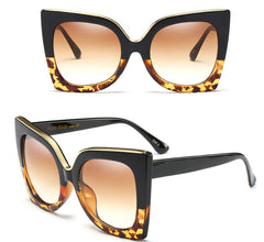Women's Vintage Cat Eye Sunglasses Women Gradient Lens Sunglasses Glasses