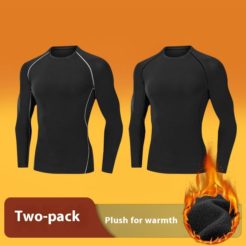 Herren Winter-Tights, fleecegefüttert, schnelltrocknend, wärmend, Sportunterwäsche, hochelastisch, Trainings- und Laufoutfit