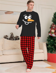 Cartoon-Check Weihnachten Eltern Kind Druck
