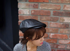Vintage British Wind Leather Cap For Men And Women