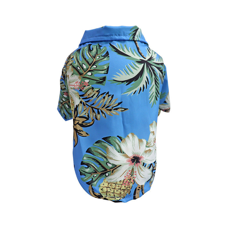 Dünnes Hemd für Hunde im Frühling und Sommer, Corgi-Kleidung, blaue Katzenkleidung